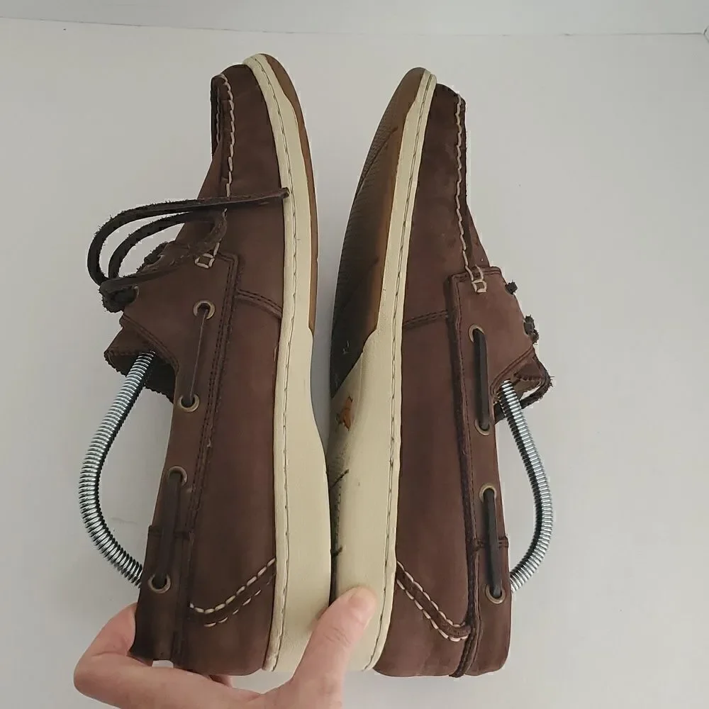 Tommy Bahama Arlington Boat Brown Leather Shoes Men’s Sz 11.5 M